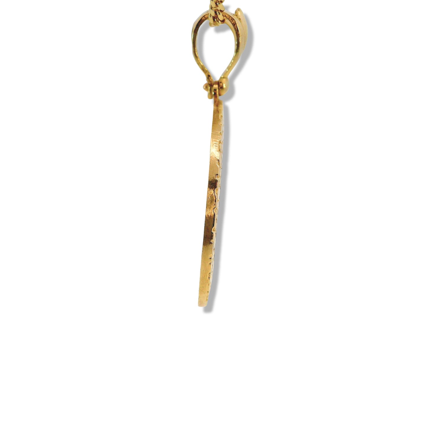 Pendentif photo en or jaune 14 carats