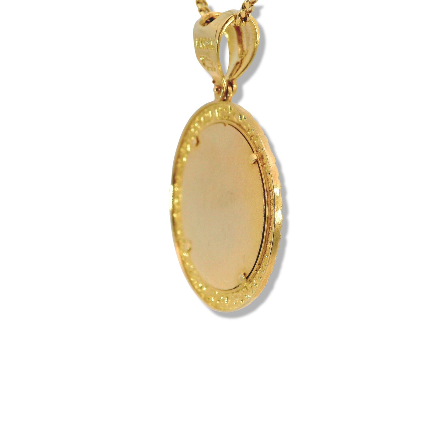 Pendentif photo en or jaune 14 carats