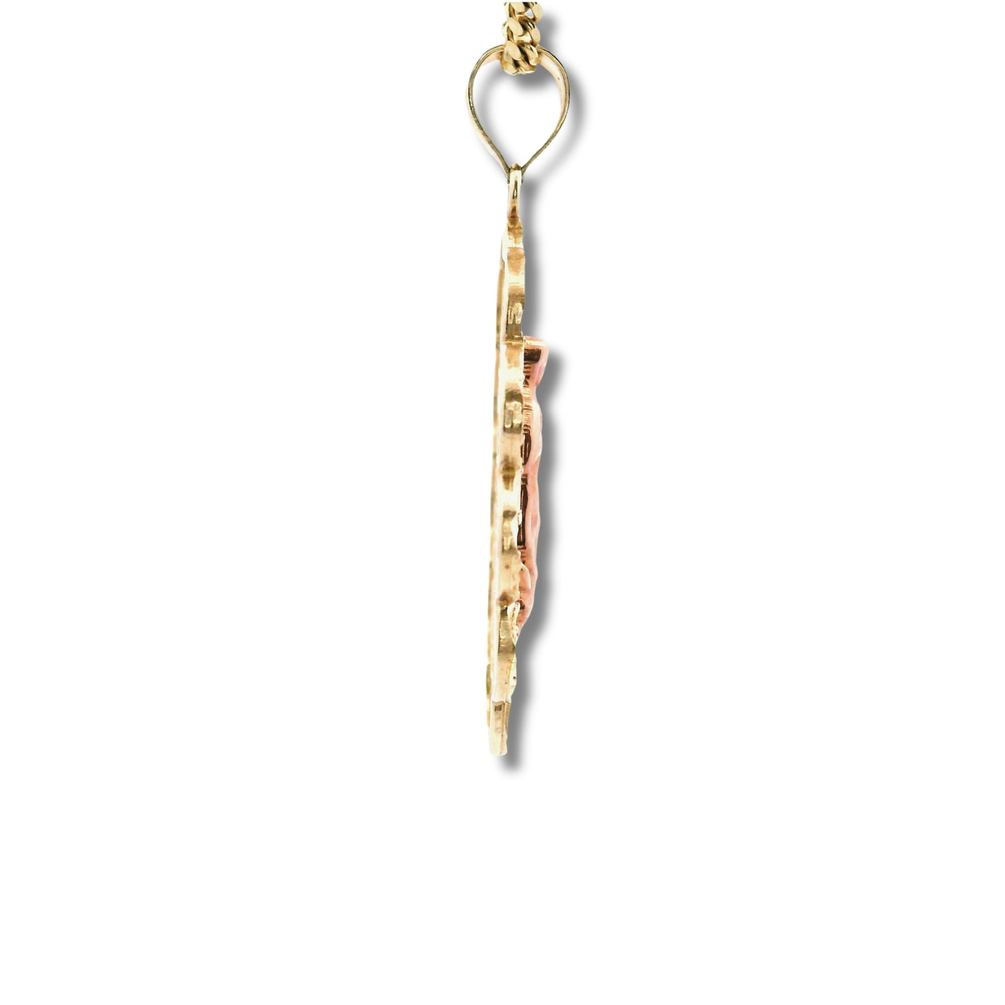 Pendentif "Vierge de Guadalupe" en or jaune 14 carats