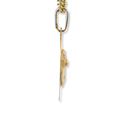 Pendentif Sainte-Barbe en or jaune 14 carats