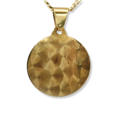 Pendentif Sainte-Barbe en or jaune 14 carats