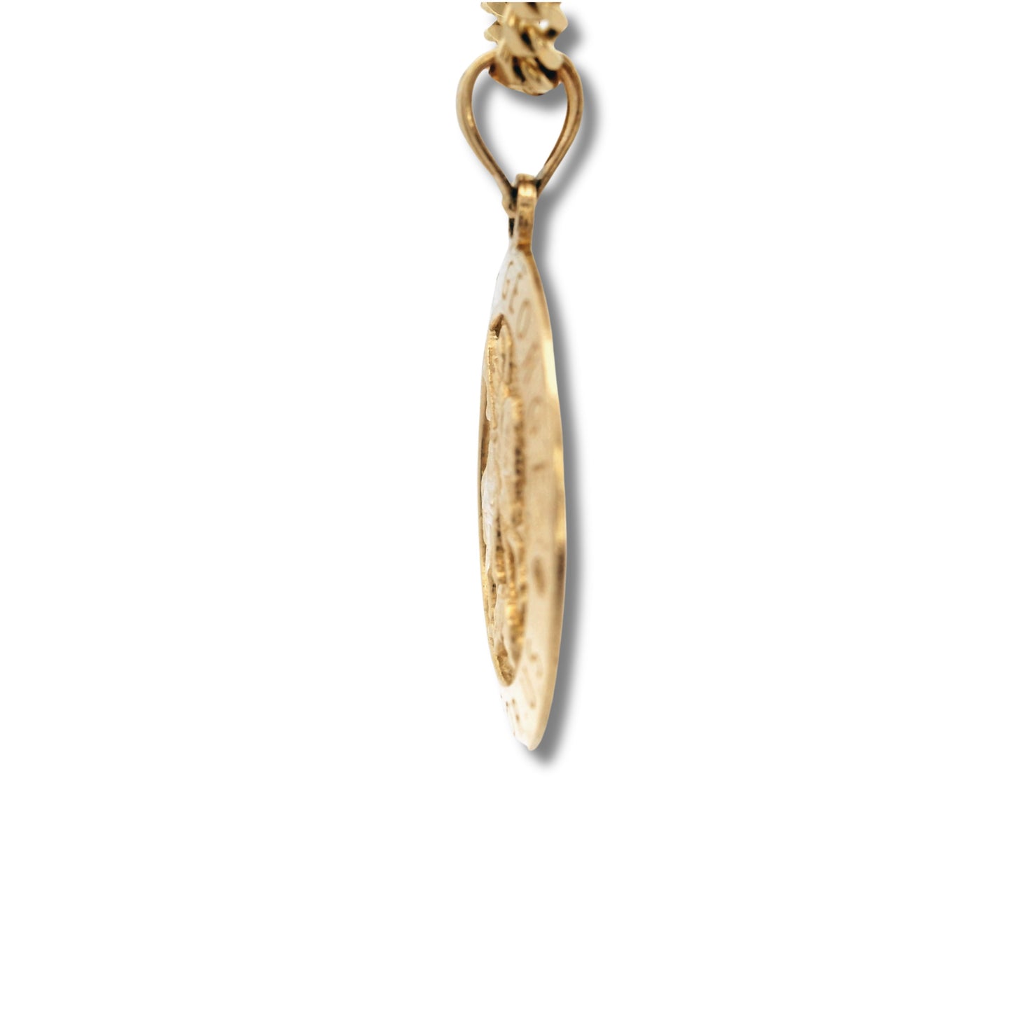 Pendentif Saint Georges en or jaune 14 carats