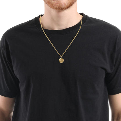 Pendentif Saint Georges en or jaune 14 carats