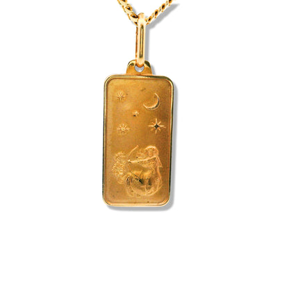Pendentif Zodiaque en or jaune 14 carats (Sagittaire)