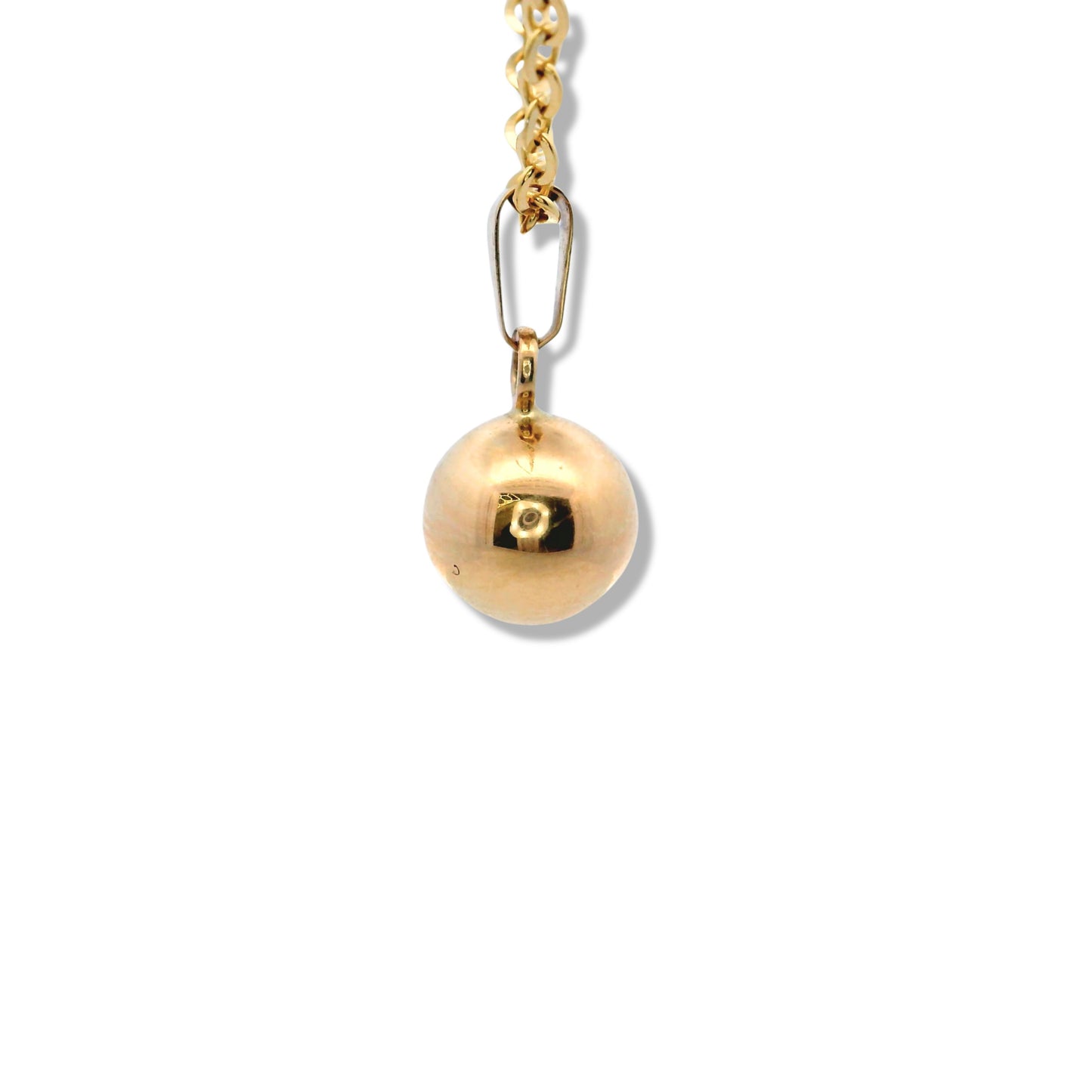 Breloque en forme de petite clochette en or jaune 14 carats