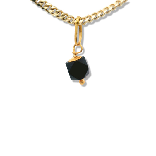 Charm petite azabache en or jaune 14 carats