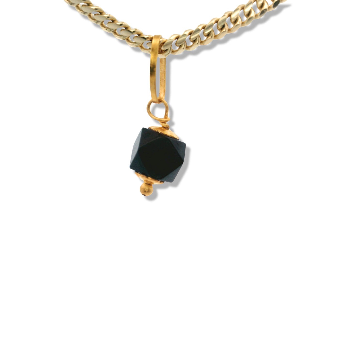 Charm petite azabache en or jaune 14 carats