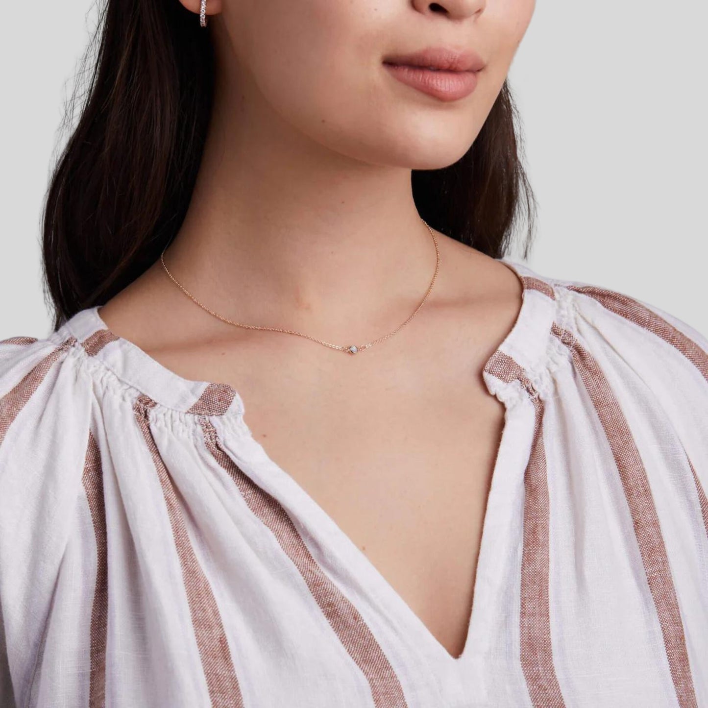 14K Yellow Gold Diamond 1.00 CTW Solitaire Necklace