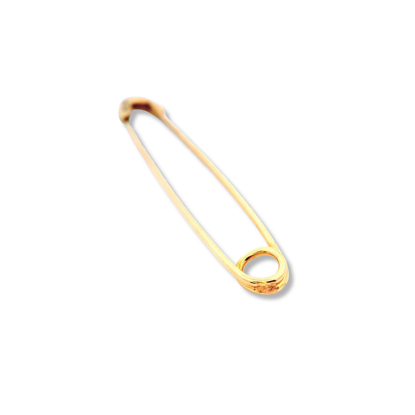 Broche épingle à nourrice en or jaune 10 carats