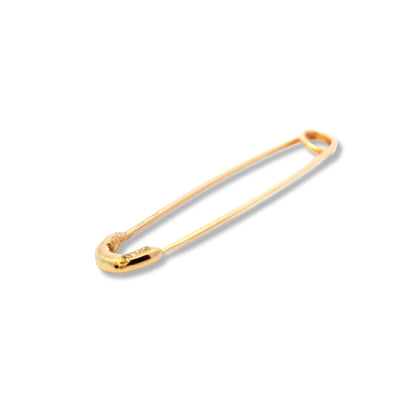 Broche épingle à nourrice en or jaune 10 carats