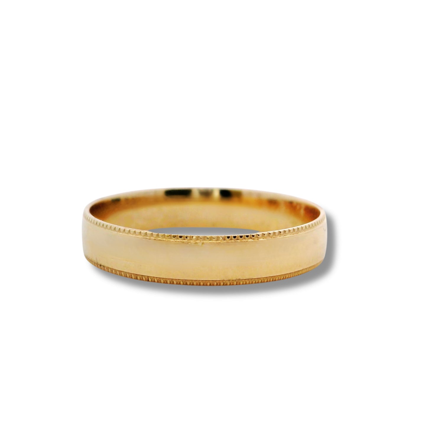 Alliance fine accentuée en or jaune 14 carats