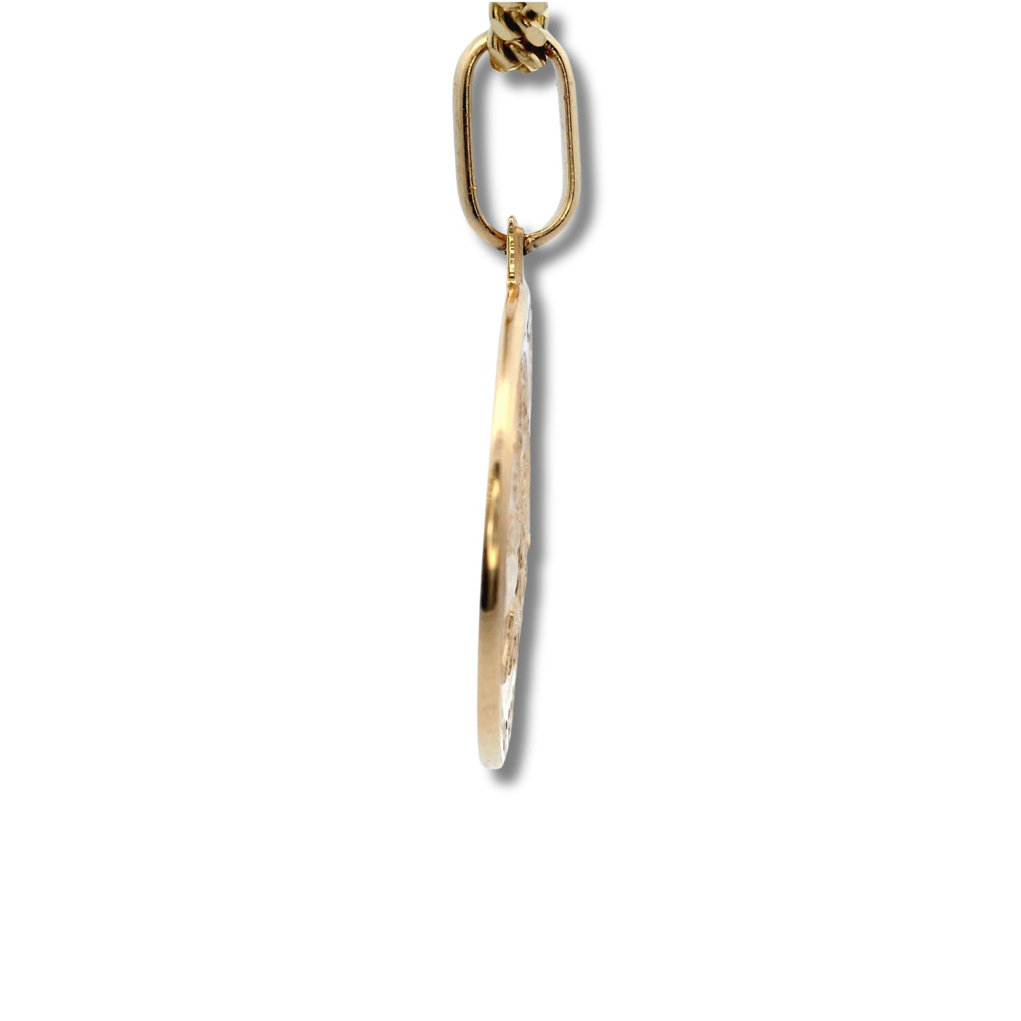 Pendentif Saint Lazare de Béthanie en or jaune 14 carats
