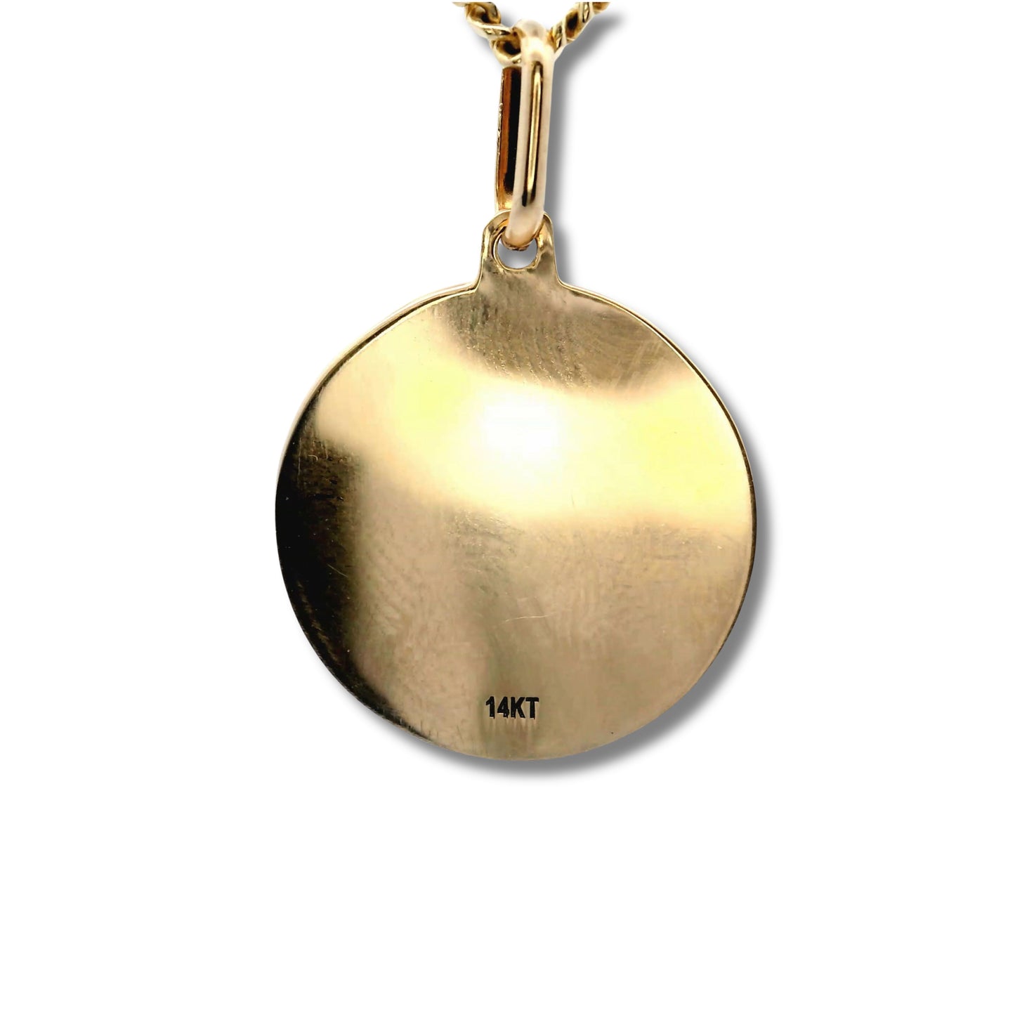 Pendentif Saint Lazare de Béthanie en or jaune 14 carats
