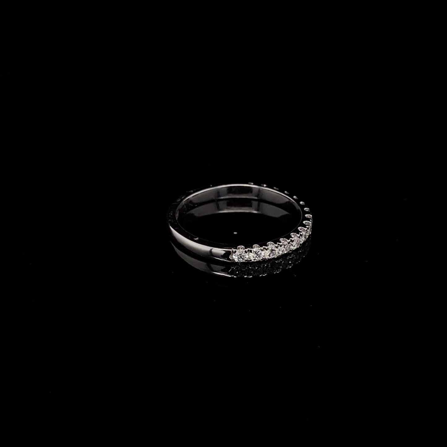 14KT White Gold Princess-Cut Diamond Engagement Ring 4 carats