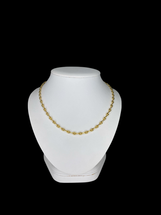 Chaîne Figaro 26" en or jaune 14 carats
