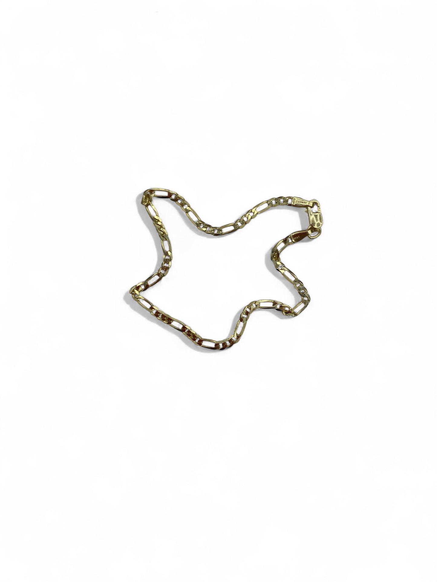 Bracelet gourmette en or jaune 14 carats