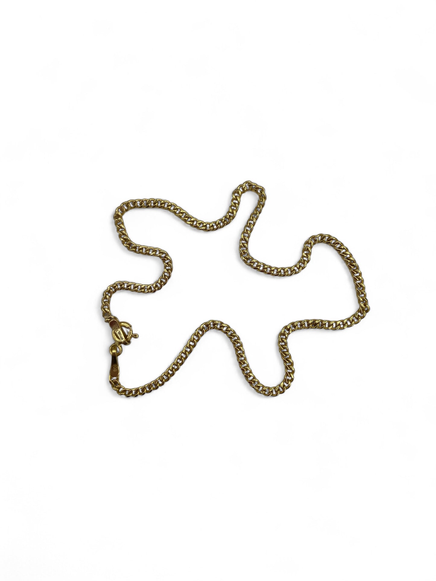Bracelet de cheville tendance en or jaune 10 carats