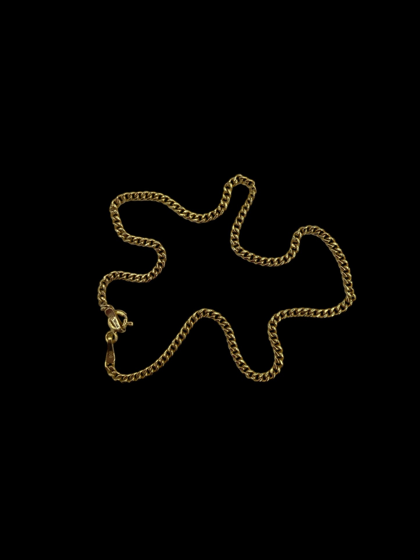 Bracelet de cheville tendance en or jaune 10 carats
