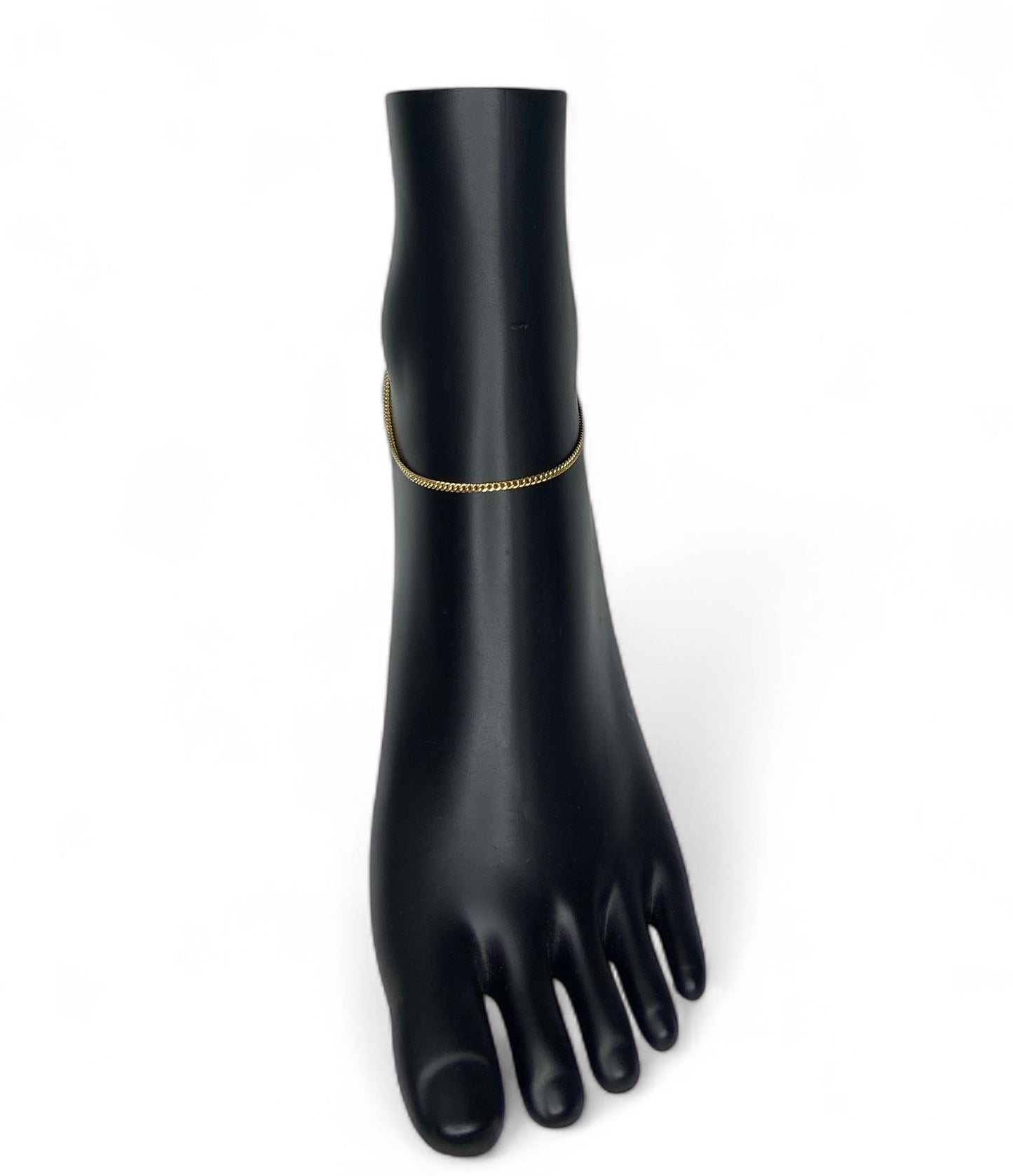 Bracelet de cheville tendance en or jaune 10 carats