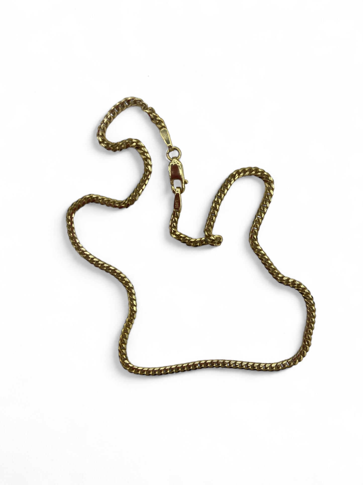 Bracelet de cheville tendance en or jaune 10 carats