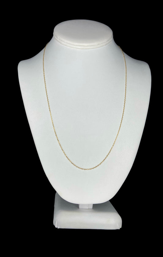 Chaîne Figaro 26" en or jaune 14 carats
