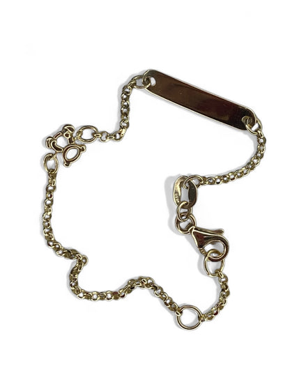 Bracelet gourmette en or jaune 14 carats