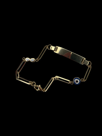 Bracelet gourmette en or jaune 14 carats