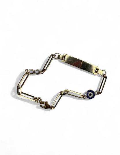Bracelet gourmette en or jaune 14 carats
