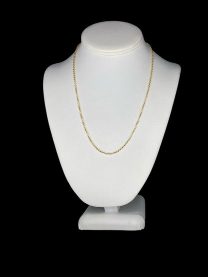 Chaîne Figaro 26" en or jaune 14 carats
