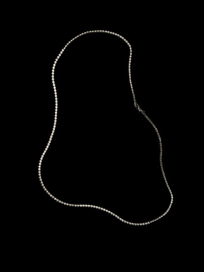 Chaîne torsadée en or blanc 14 carats de 26 po