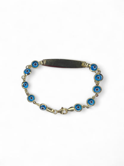 Bracelet gourmette en or jaune 14 carats
