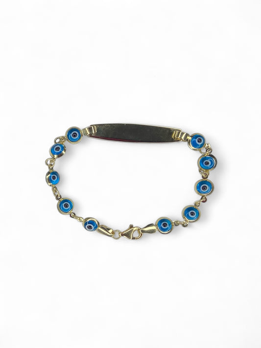 Bracelet gourmette en or jaune 14 carats