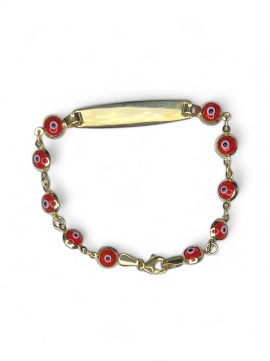 Bracelet gourmette en or jaune 14 carats