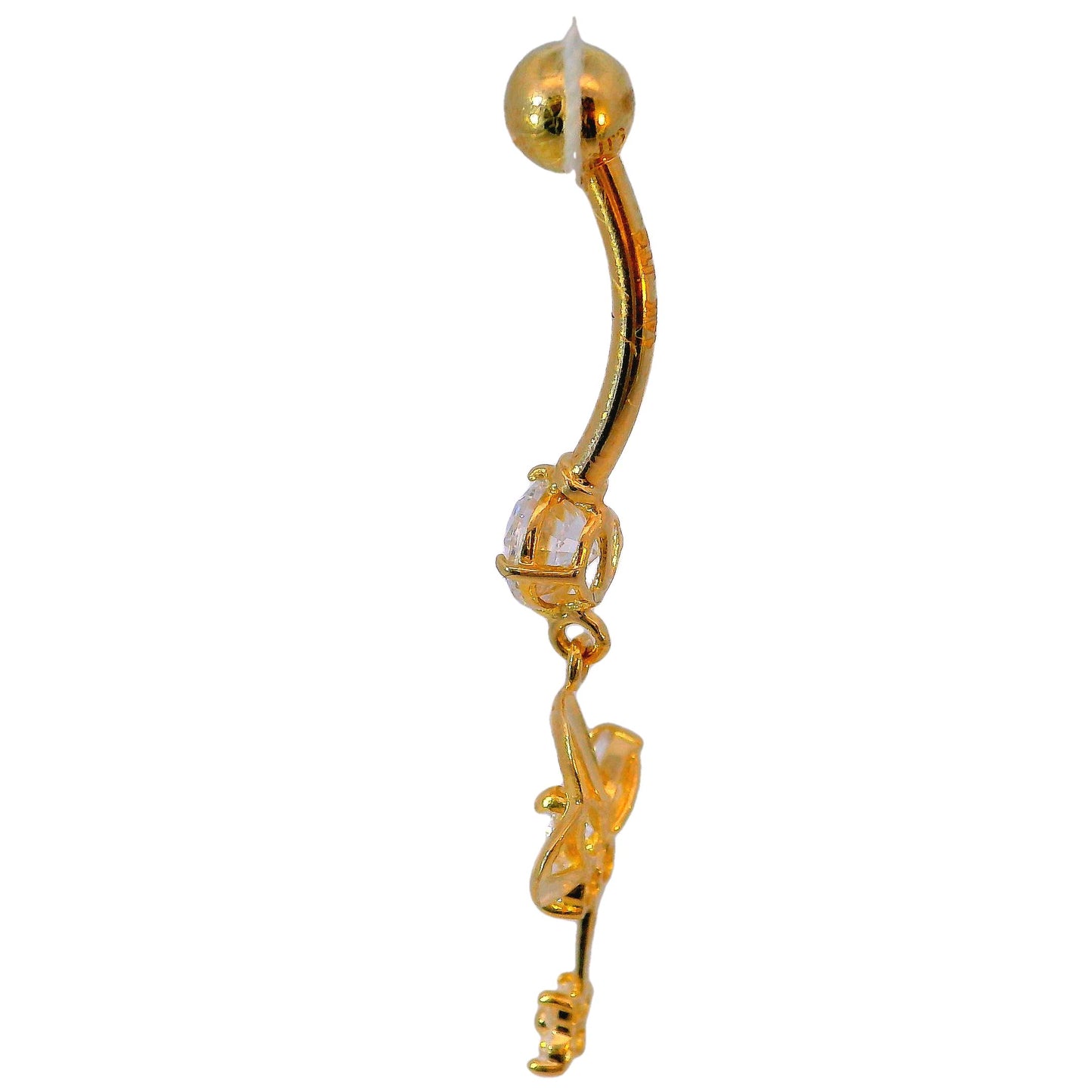 Nombril en or jaune 14 carats