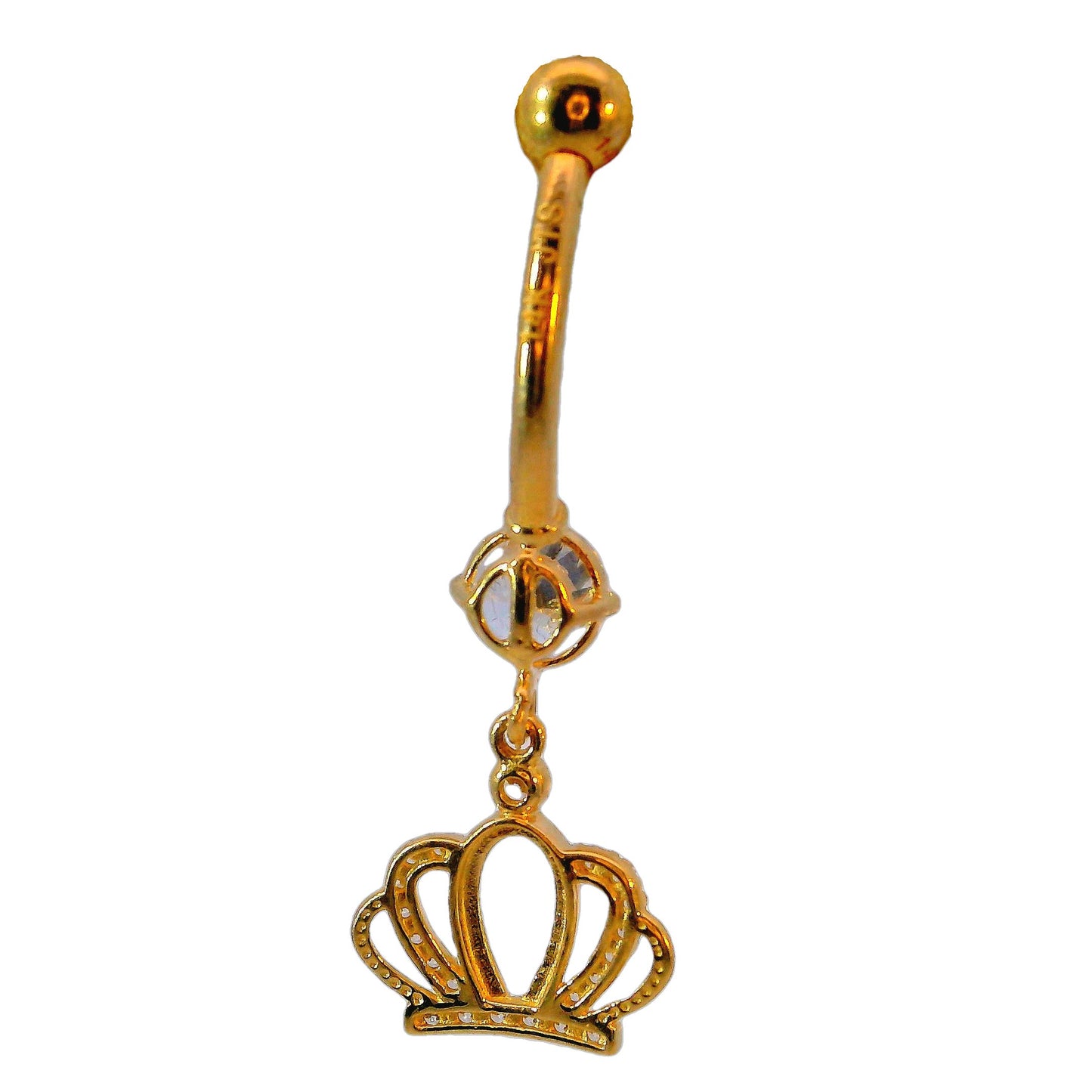 Nombril en or jaune 14 carats