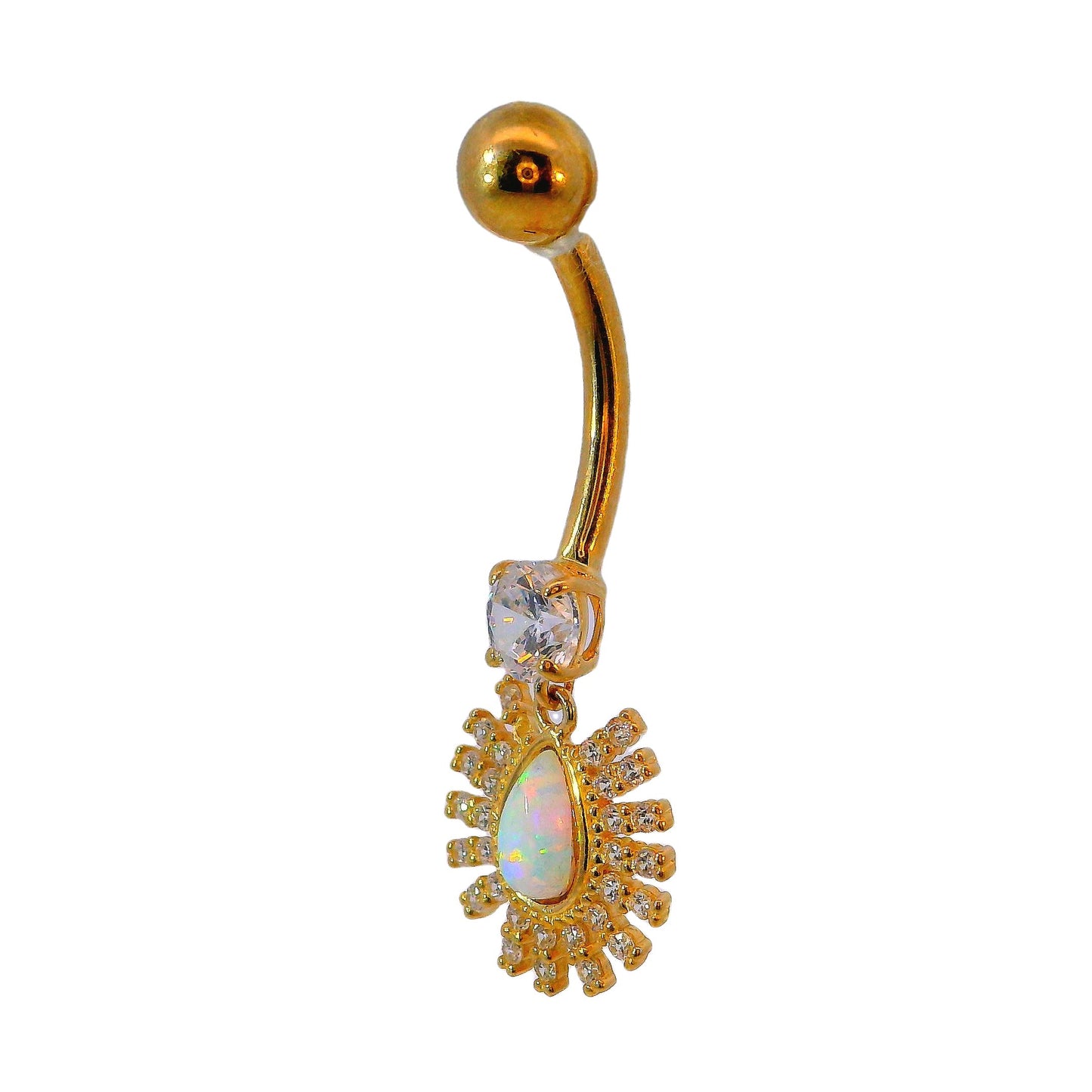 Nombril en or jaune 14 carats