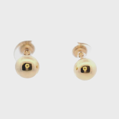 Boucles d'oreilles à tige en or jaune 14 carats (fermoir à vis)