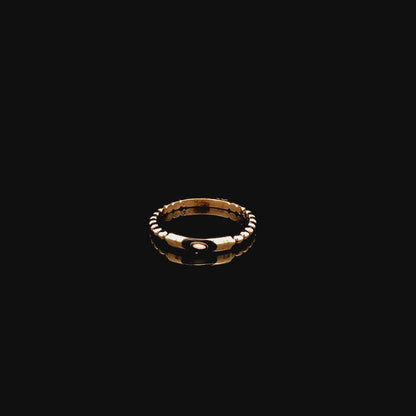 Bague empilable « Mal de Ojo » en or jaune 10 carats