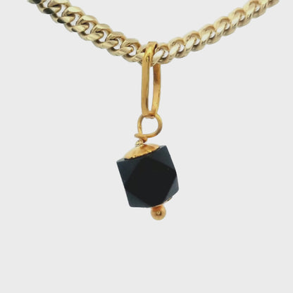 Charm petite azabache en or jaune 14 carats