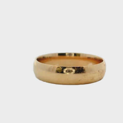 Alliance de taille moyenne en or jaune 14 carats