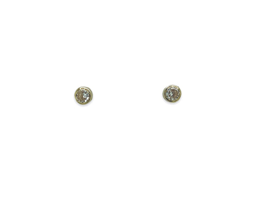 Boucles d'oreilles à micro-clous en or jaune 14 carats