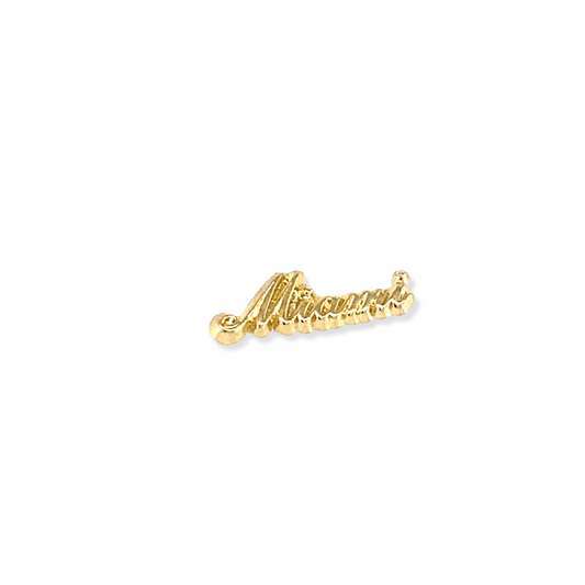 Pendientes Miami de oro amarillo de 14 quilates