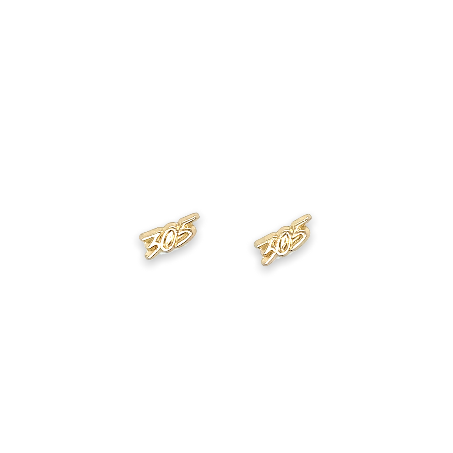 Boucles d'oreilles à tige en or jaune 14 carats « 305 »